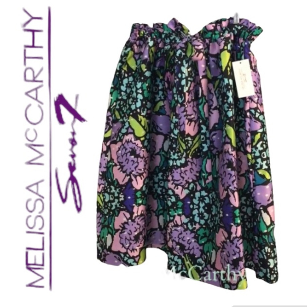 4X Gorgeous Melissa McCarthy A-line Skirt with Paperbag Waist, BNWT